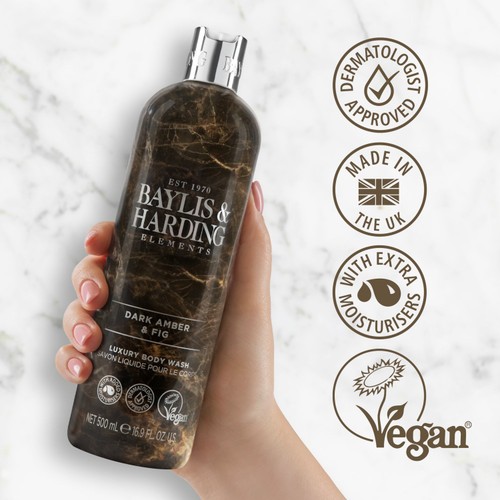 Baylis & Harding Elements Body Wash - Dark Amber & Fig