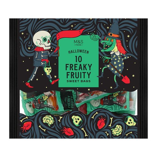 M&S 10 Freaky Fruity Sweet Bags