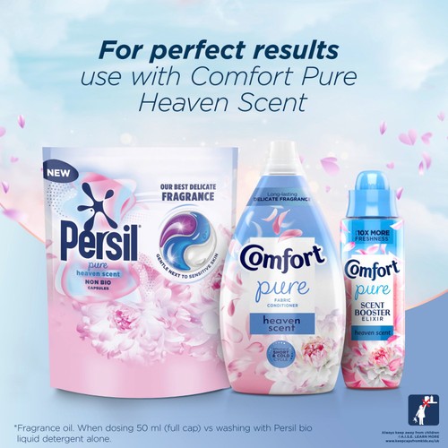 Persil Pure Heaven Scent Washing Capsules Non Bio 54 Washes