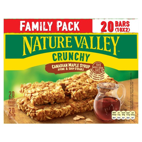Nature Valley Crunchy Maple Syrup Cereal Bars Family Pack