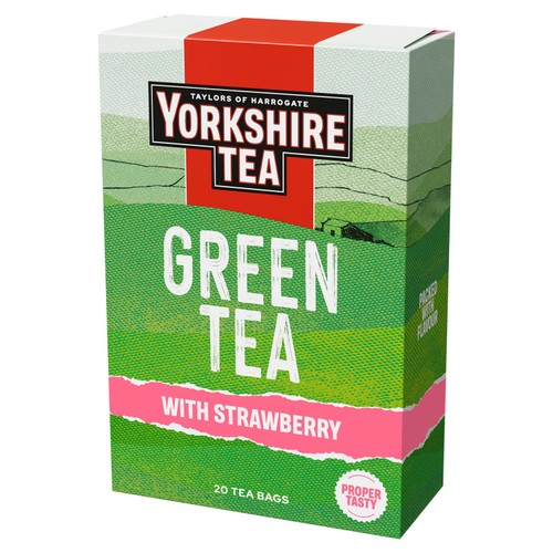 Yorkshire Tea Green Tea with Strawberry Tea Bags