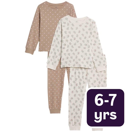 M&S Sleepy Time PJs, 6-7 Years, Multi