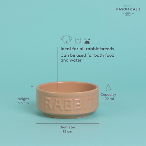 Mason Cash Lettered Rabbit Bowl, 13cm