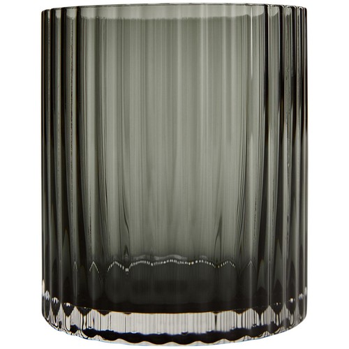 M&S Celine Ribbed Tumbler Set, Dark Grey