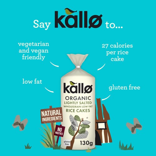 Kallo Organic Thick Slightly Salted Rice Cakes
