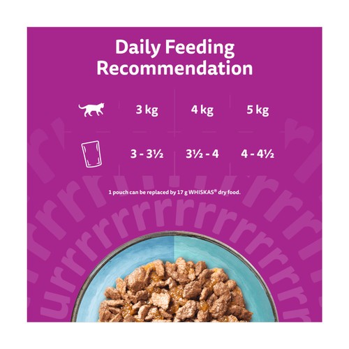 Whiskas 1+ Duo Ocean Delights Adult Wet Cat Food Pouches in Jelly
