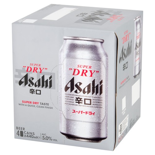 Asahi Super Dry Beer Lager Cans