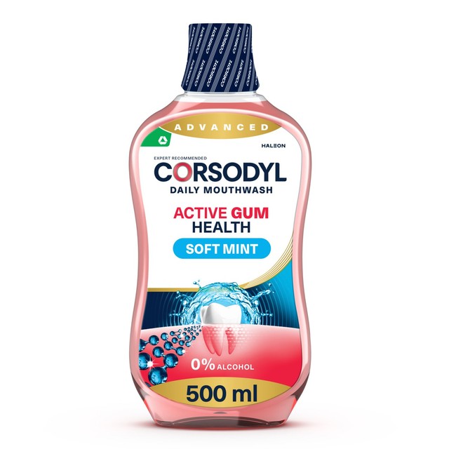 Corsodyl Active Gum Health Daily Mouthwash 500ml