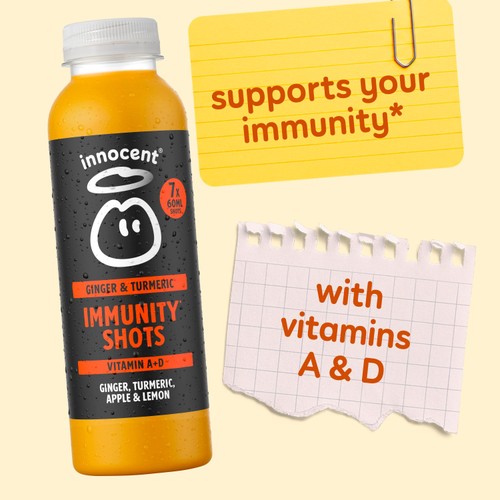 Innocent Immunity, Ginger, Turmeric, Apple & Lemon Dosing Shots