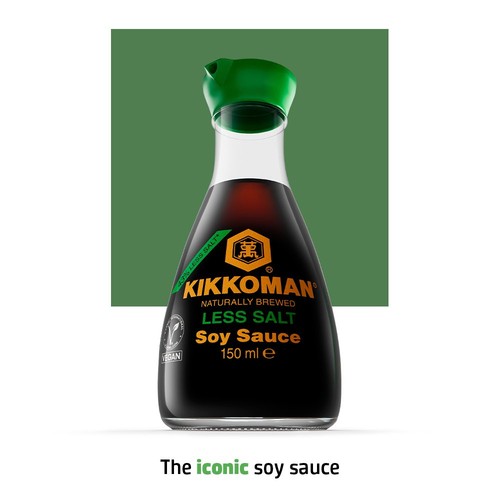 Kikkoman Less Salt Soy Sauce 43% Reduced Salt