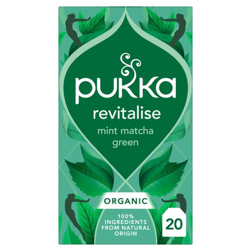 PUKKA Mint Matcha Green Organic & Fair Herbal Tea Bags