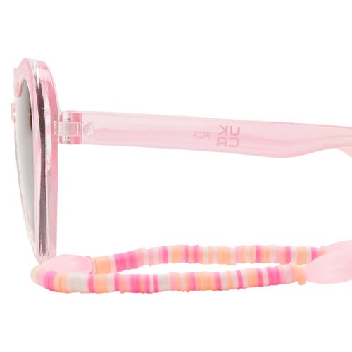 M&S Girls Heart Sunglasses with Chain, S-M, Pink Mix