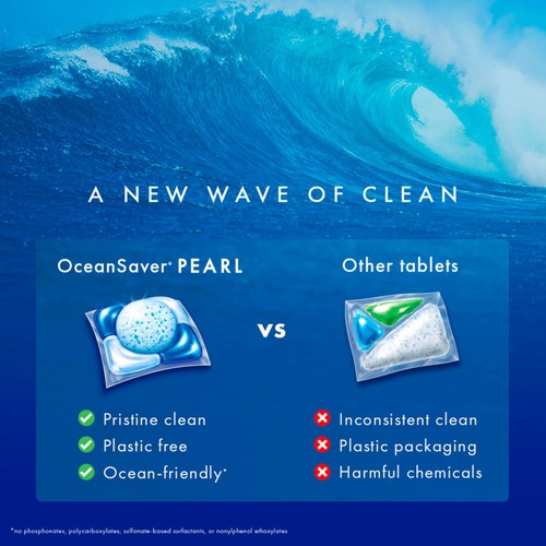 OceanSaver Pearl All in One 50 Plastic Free Dishwasher Tablets