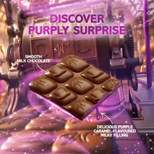 Wonka Purply purple Chocolate Block Bar