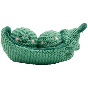 Crochet Peas in a Pod Toy, Green