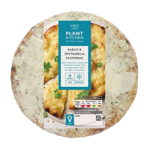 M&S Plant Kitchen Vegan Garlic & Notzarella Flatbread