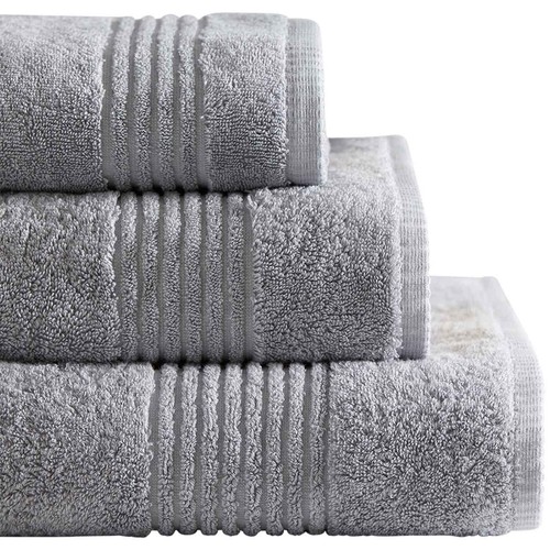 M&S Collection Luxury Egyptian Cotton Face Towels, Silver Grey