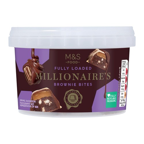 M&S Millionaires Brownie Mini Bites