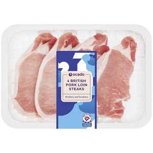 4 British Pork Loin Steaks