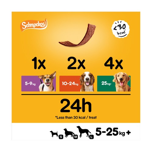 Pedigree Schmackos Adult Dog Treats Poultry Mix 