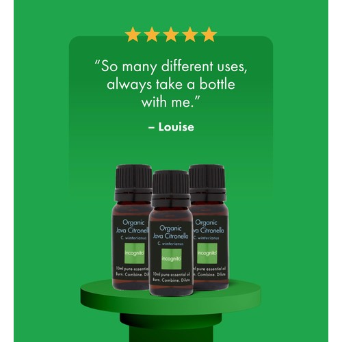 Incognito Organic Citronella Oil Insect Repellent