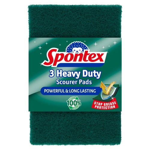 Spontex Scourer Pads - Long Lasting & Powerful Oven Cleaner