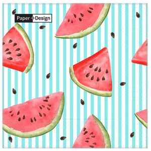 Melon Lines 3 Ply Napkins