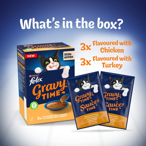 Felix Gravy Time Chicken and Turkey Wet Cat Food