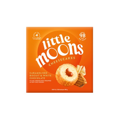 Little Moons Caramelised Biscuit & White Chocolate Mochi Cheesecakes