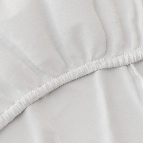 M&S Egyptian Cotton 230 Thread Count Fitted Sheet Super, King, Ice White