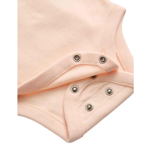 M&S Girls Pure Cotton Striped Bodysuits, 2-3 Years, Blush