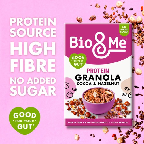 Bio&Me Cocoa & Hazelnut Gut-Loving Prebiotic Granola