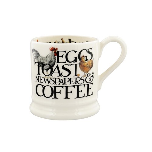 Emma Bridgewater Rise & Shine Eggs & Toast 1/2 Pint Mug