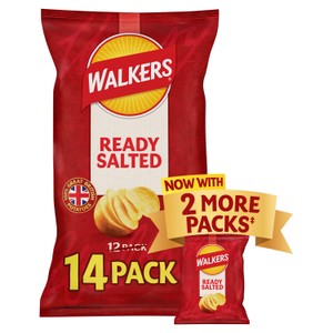 Walkers Ready Salted Crisps  14 x 25g