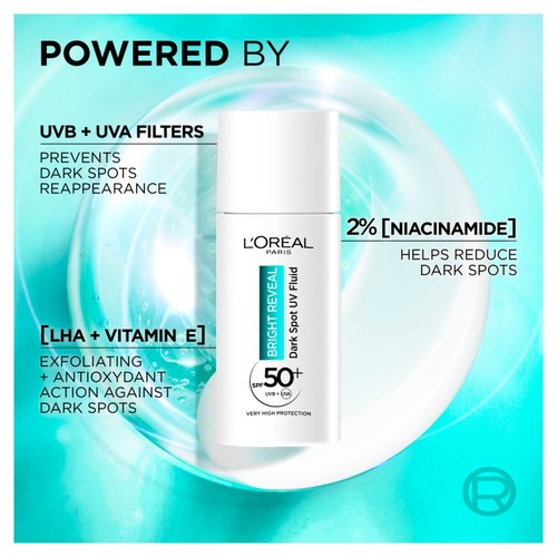L'Oreal Paris Bright Reveal Day UV Lot.SPF50 B50