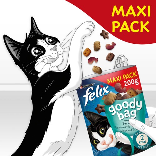 Felix Goody Bag Seaside Salmon Pollock & Trout Cat Treats