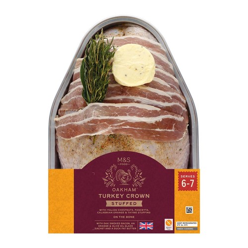 M&S British Oakham Turkey Crown with Chestnuts, Pancetta, Orange & Thyme