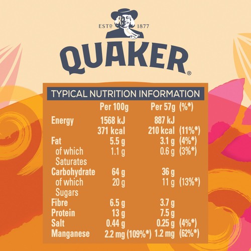 Quaker Oat So Simple Caramelised Biscuit Porridge Cereal Pot