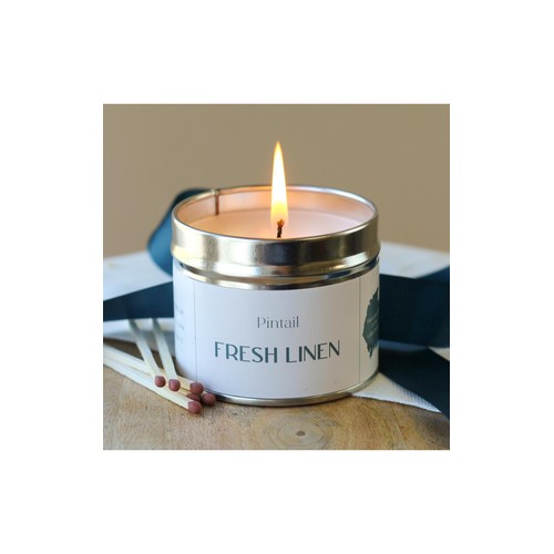 Pintail Candles Fresh Linen Classic Tin Candle