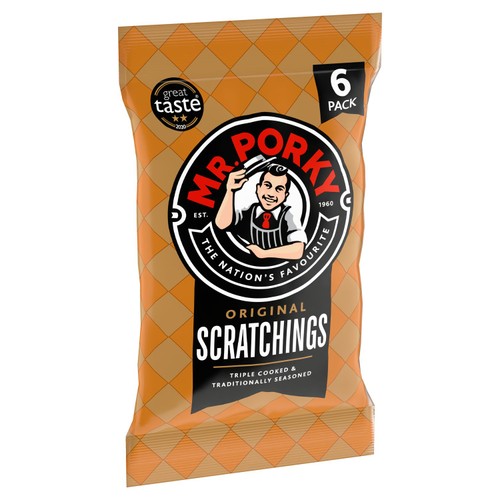 Mr. Porky Original Pork Scratchings Multipack