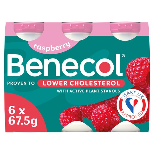 Benecol Cholesterol Lowering Yoghurt Drink Raspberry No Added Sugar