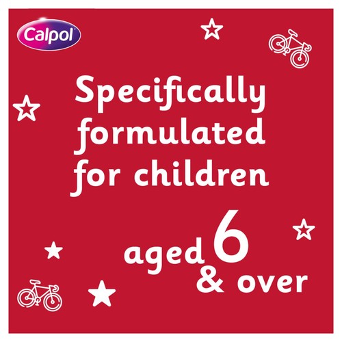 Calpol SixPlus Sugar & Colour Free Suspension Sachets Strawberry 6+ Years
