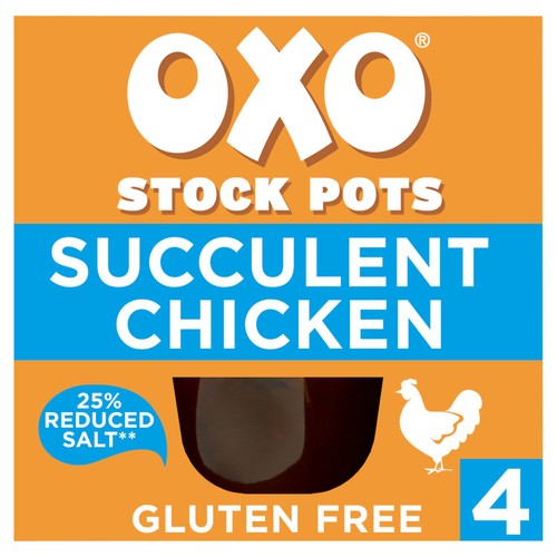 Oxo 4 Reduced Salt Chicken Stock Pots