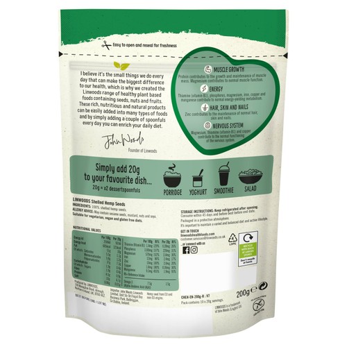 Linwoods Shelled Hemp Seeds