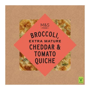 Brocolli, Extra Mature Cheddar & Tomato Quiche