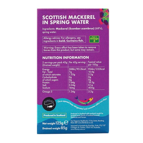 Fish 4 Ever Mackerel in Spring Water