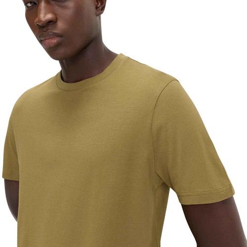 M&S Mens Regular Fit Cotton Crew Neck T-Shirt, S, Olive