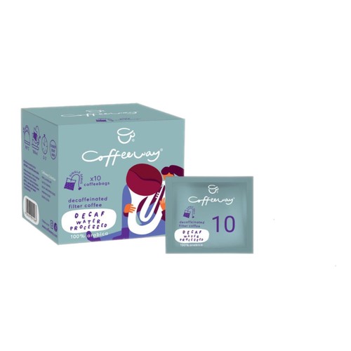 Coffeeway Decaf Water Processed Single Serve Coffee Bags