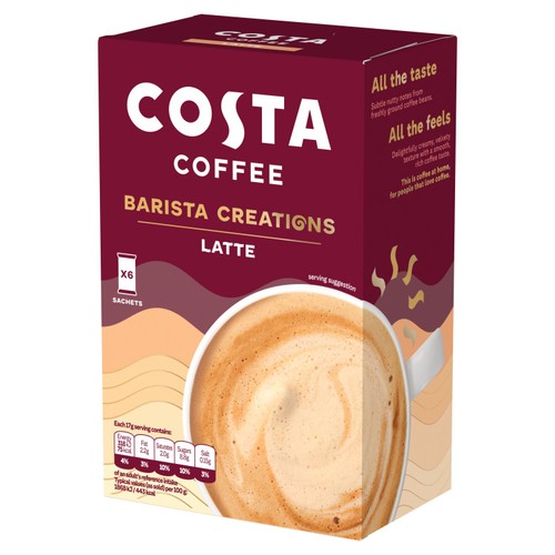 Costa Latte Coffee Sachets (x6 sachets)