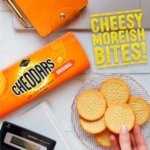 Jacob's Baked Cheddars Cheese Biscuits Twin Pack